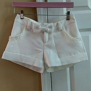 Japanese Mimosa bow shorts bright white 0